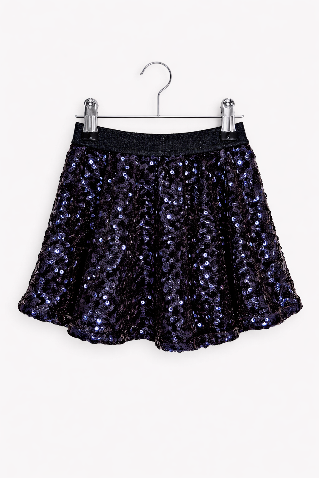 Someone - rok - donkerblauw glitter pailletten