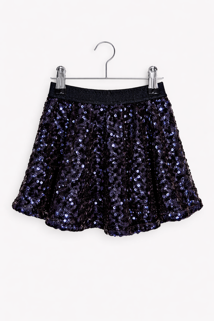 Someone - rok - donkerblauw glitter pailletten