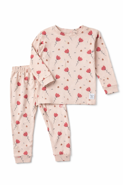 Feetje pyjama - roosjes - preloved